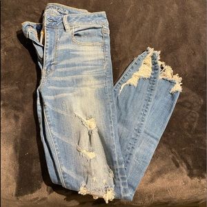 American eagle suer stretch skinny jeans